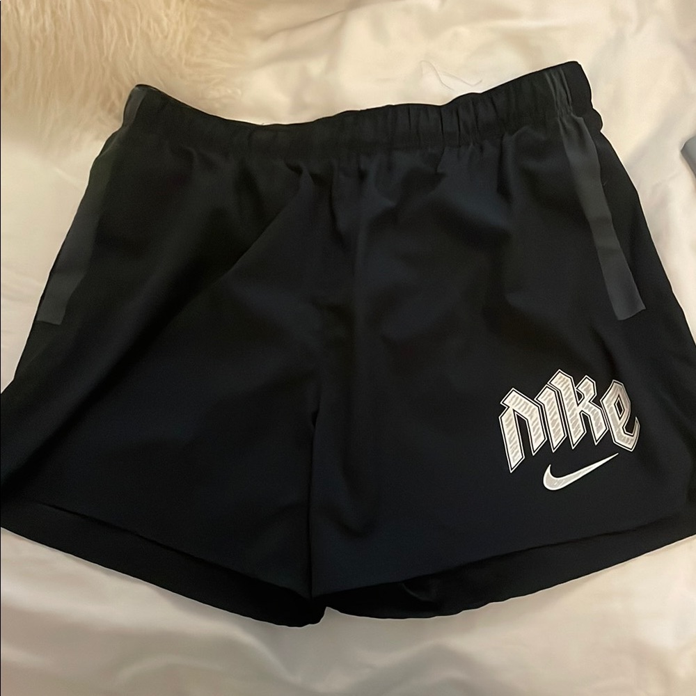 Nike Black Athletic Shorts with Elastic Waistband